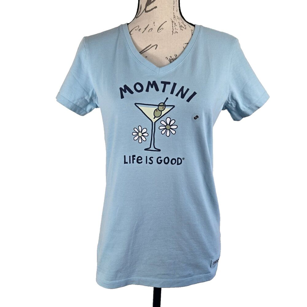 Life Is Good Women's Size Small Crusher Tee Momtini NWOT